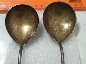 ДВЕ красивые Ложки 19 см.Серебро 875 пр.Общий вес 118 гр.