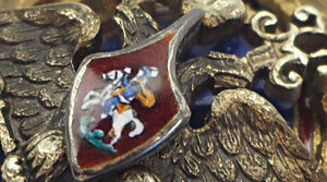 Знак выпускника Константиновского Военного Училища (в Киеве)