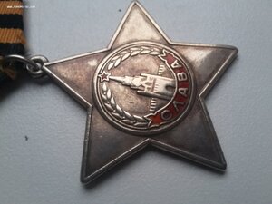 Орден Славы 76738 с дубликатной орденской
