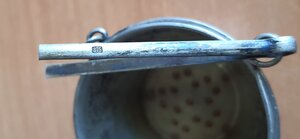 Ситечко для чая Серебро Пр.875 Знак:5КХК Кубачи