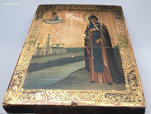 Икона святая Анна Кашинская. По золоту.