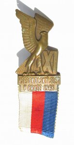 Знак Всесокольский слет в Праге в 1948 г.