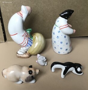 Фарфоровая серия фигурок РЕПКА. ДФЗ Вербилки, 1961, РЕДКИЕ.