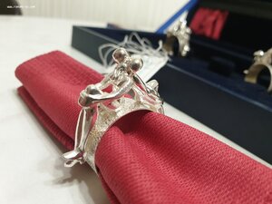 Набор для Салфеток "Парень с Девушкой" 925 пр.Новый.Коробка.