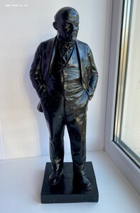 Довоенная чугунная скульптура Ленина.  1940г Тираж 450шт