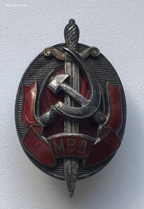 Знак Заслуженный работник МВД. Серебро, эмаль, ММД