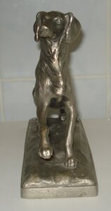 Собака. Монументскульптура Ск. Завалов 1961 год. Силумин. СС