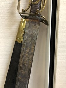 Сабля французская с тесачным клинком кон. 18в. мастер Poeter
