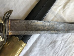 Сабля французская с тесачным клинком кон. 18в. мастер Poeter