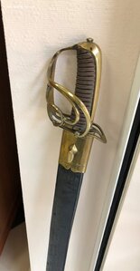 Сабля французская с тесачным клинком кон. 18в. мастер Poeter