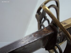 Сабля французская с тесачным клинком кон. 18в. мастер Poeter