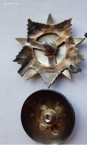 БКЗ и ОВ 1 ст на орденской книжке на морского офицера