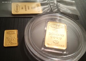 Au слиток. 5 г. документ. Тема пополняема.