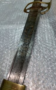 Сабля французская с тесачным клинком кон. 18в. мастер Poeter