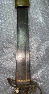 Сабля французская с тесачным клинком кон. 18в. мастер Poeter