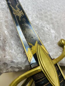 Сабля французской кавалерии начала 19 в. воронение золочение