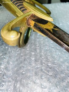 Сабля французской кавалерии начала 19 в. воронение золочение