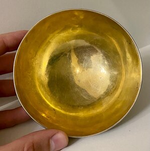 Серебряная сахарница. Серебро 875 проба со звездой