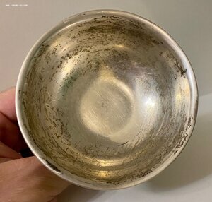 Серебряная сахарница. Серебро 875 проба.