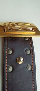 Ремень генеральский, кожаный, б/у, длина 125