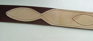 Ремень генеральский, кожаный, б/у, длина 125