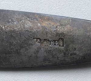 Серебряная столовая ложка 84 пробы, в идеале
