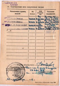 БКЗ номера подряд на однополчан № 116.567 и 116.568