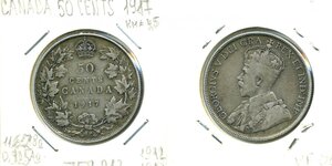 Канада 50 центов, 1917