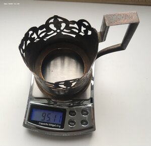 Серебряный подстаканник Кубачи. Чернь. Чернение. Серебро 875