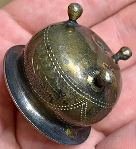 Крохотная серебряная солонка. Серебро 84 проба. Грачёв???