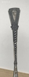 Серебряная ложка, 3 эмали. Серебро 916 пробы со звездой.