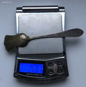 Серебряная ложка для сахара. «Тюльпан». Золочение. 875 проба