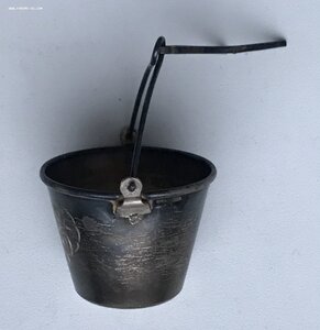 Серебряное ситечко для заварки, на чайник. Штихель. 875 пр