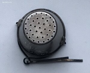 Серебряное ситечко для заварки, на чайник. Штихель. 875 пр