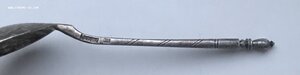 Серебряная ложка для мёда. Штихель. 1863 год. Серебро 84 пр