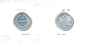 Финляндия 50 пенни, 1916 UNC