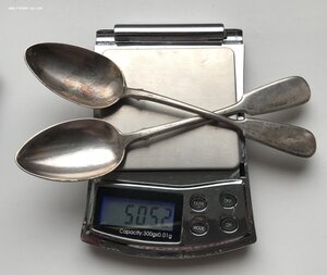 Серебряные ложки 84 пробы. В ЛЮКСЕ. 83 грамма.