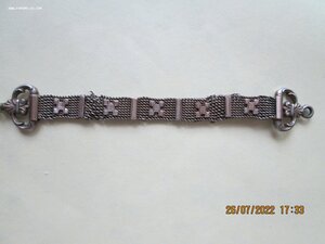 Серебряный шатлен для карманных часов