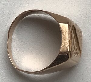 Массивная мужская золотая печатка СССР. Золото 585 проба