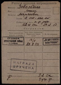 ОВ 2 ст. "подвес" № 27358 с пробивкой, состояние!