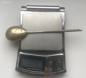 Коллекция столового серебра 84 и 875 пробы. 304,33 грамма