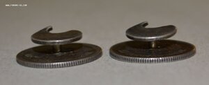 Запонки из монет.