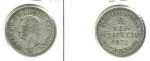 Саксония 2 новых гроша, 1871 (серебро)