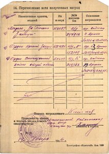 КЗ 475 784 связной члена военного совета