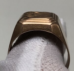 Массивная мужская золотая печатка СССР. Золото 585 проба