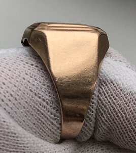 Массивная мужская золотая печатка СССР. Золото 585 проба