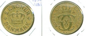 Дания 2 кроны, 1936