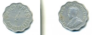Кипр ½ пиастра, 1934