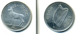 Ирландия 1 фунт, 2000