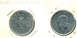 Монако 2 франка, 1979